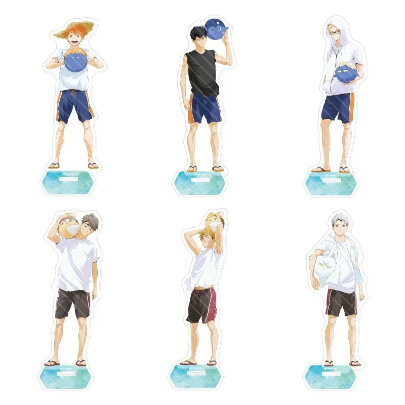 

Japan Hot Anime Haikyuu!! Figures Shoyo Hinata Acrylic Standing Sign Toy Tobio Kageyama Kei Tsukishima Character Model Fans Gift