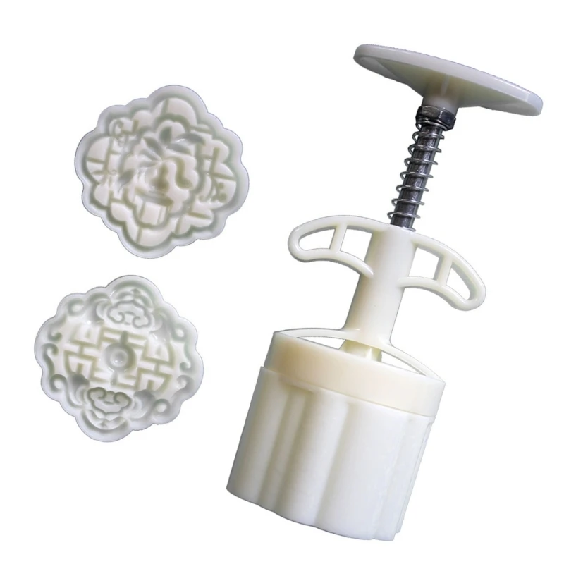 Штампы для печенья с традиционным узором формы лунного торта ручное давление