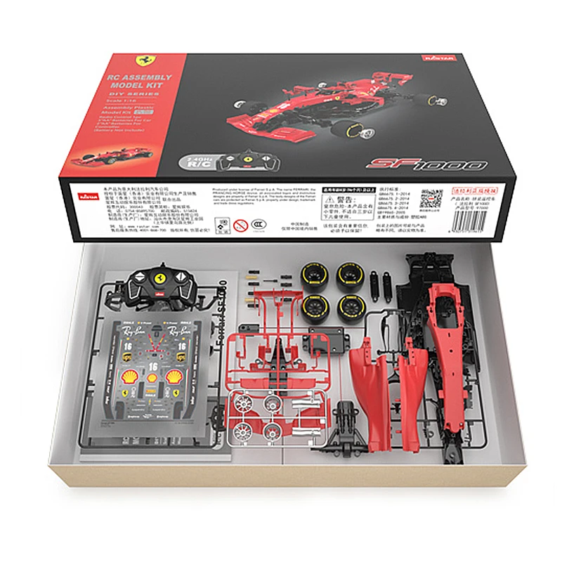 RC Car Toys 1/16 Ferrari SF1000 2020 Charles LecLerc #16 F1 Racing Formula Drift Cars Assembling Model Toys Collection Gifts enlarge