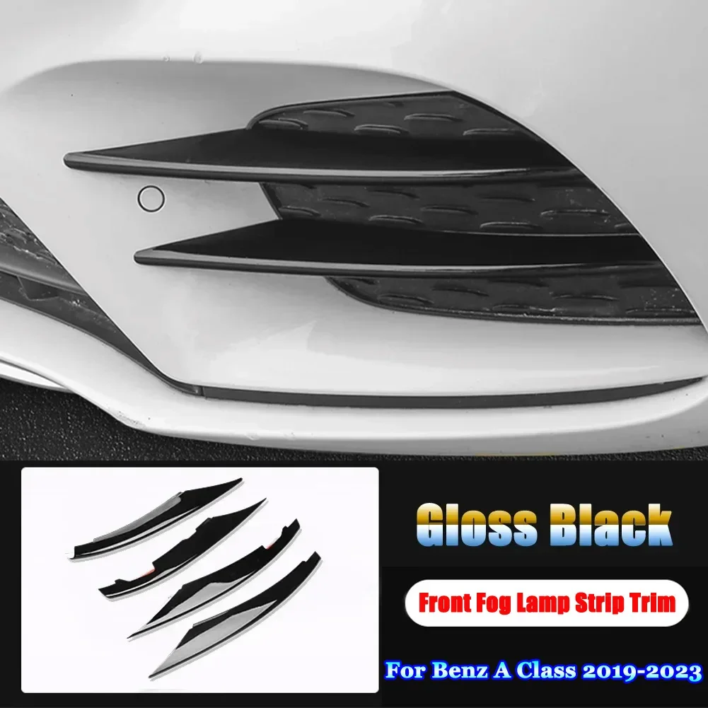 

Автомобильные аксессуары для Mercedes Benz A Class W177 V177 AMG A35 A180 A200 A220 A250 2019-2023, передние противотуманные фары, декоративные ленты, отделка