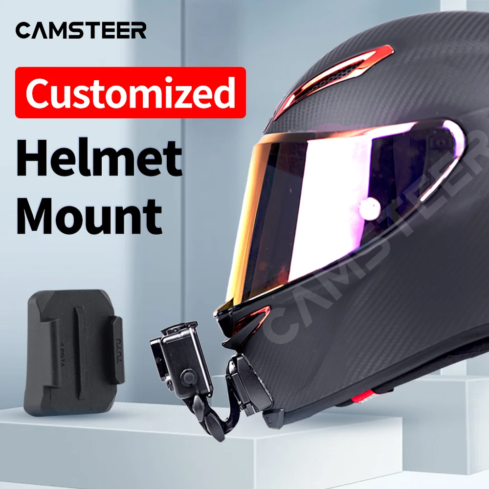Motorcycle Custmized Helmet Chin Mount for HJC Shoei X14 Z7 Z8 Agv Arai For GoPro11 10 9 8 7 Insta360 OneX3 X2 RS  Accessories