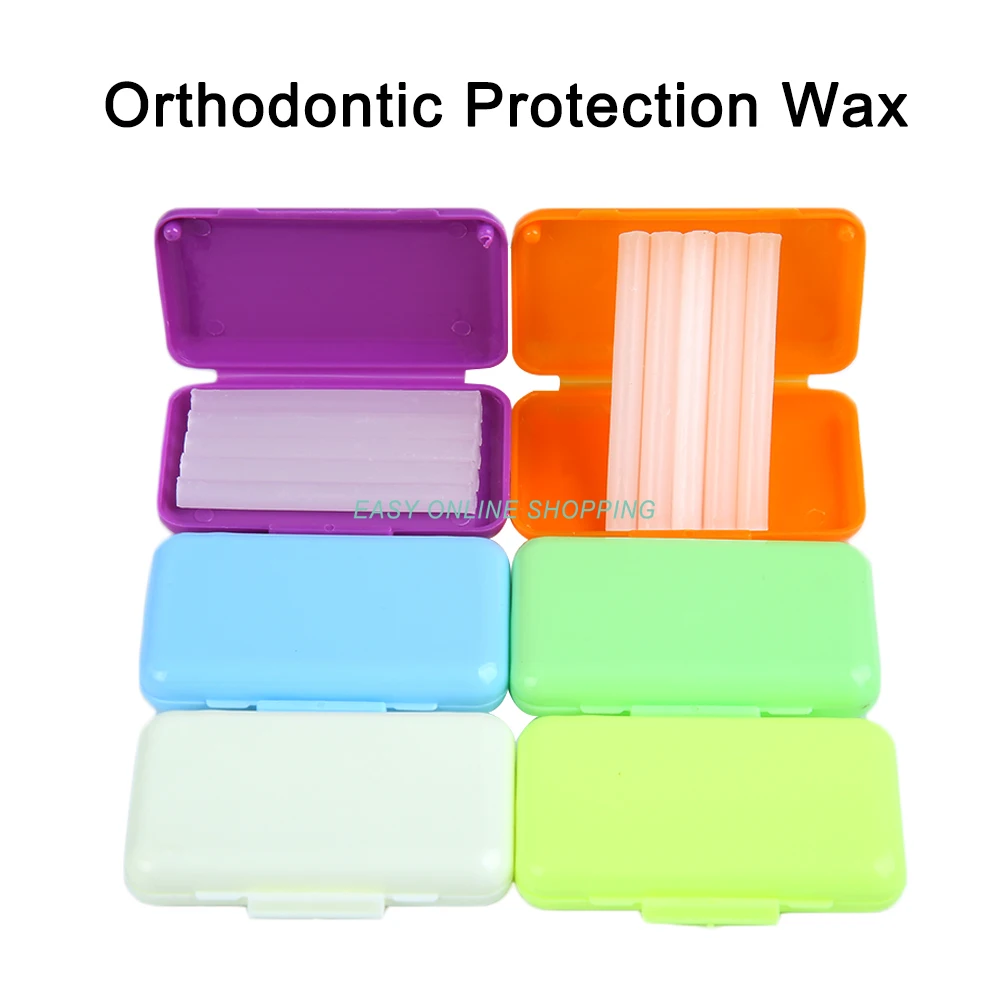

10Boxes Dental Orthodontic Wax Oral Hygiene Tool Teeth Whitening 6 Type Relief Wax Sticks For Braces Gum Irritation
