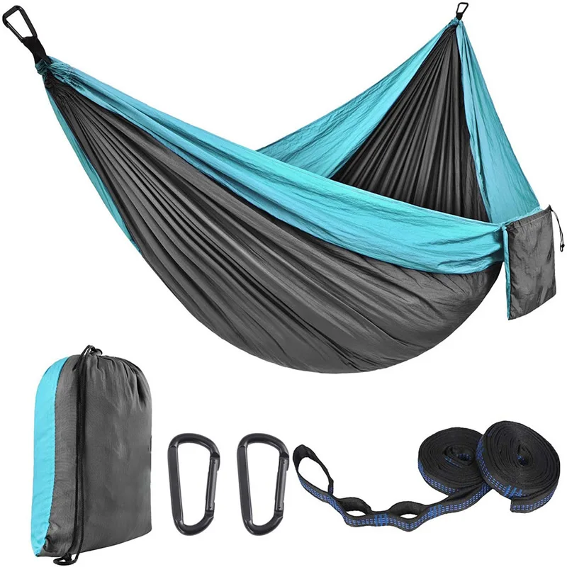 

New 300X200CM Double Person Outdoor Garden Camping Hammock Lightweight Parachute Nylon Travel Hiking Swing Hang Sleeping Bed