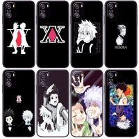 hot anime hunter phone case for xiaomi redmi note 10s 10 9t 9s 9 8t 8 7s 7 6 5a 5 pro max tpu cover bag