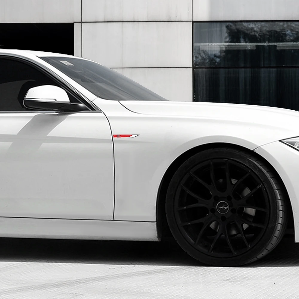 2 шт. FR автомобильный Стайлинг 3D металлическая наклейка на крыло боковой кузов