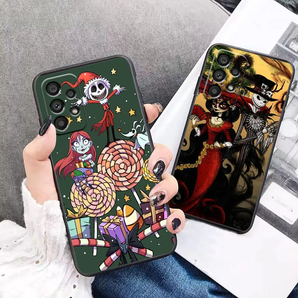 

Case For Samsung A11 A12 A13 A14 A21s A22 A23 A31 A32 A33 A41 A42 A51 A52 A52s A53 A73 4G 5G Case Disney Jack Skellington