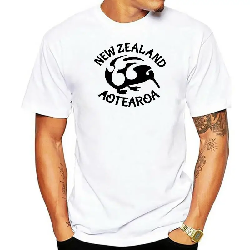 

Новые модные мужские футболки Kiwi Aotearoa из Новой Зеландии, футболка с коротким рукавом, хлопковые футболки, мужская одежда
