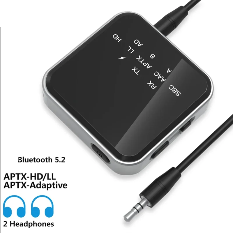 Фото Беспроводной стерео музыкальный адаптер AptX-LL с низкой задержкой и Bluetooth 5,2 №4