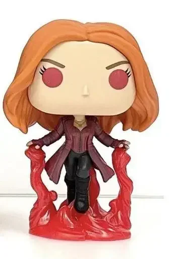 Фото Funko Pop The Avengers End Game Wanda Maximoff 855 #   Светящиеся в темноте виниловые фигурки куклы с качающейся головой, специальное издание, модель игрушки №3