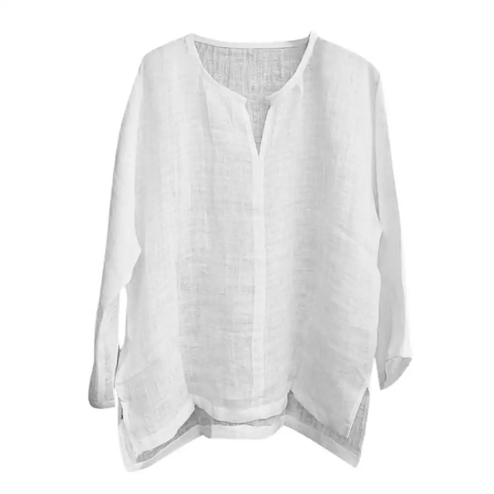 

S-5XL! Новая льняная рубашка для мужчин, короткая дышащая удобная однотонная Свободная Повседневная Блузка с длинным рукавом в стиле Харадзюку, Гавайские рубашки