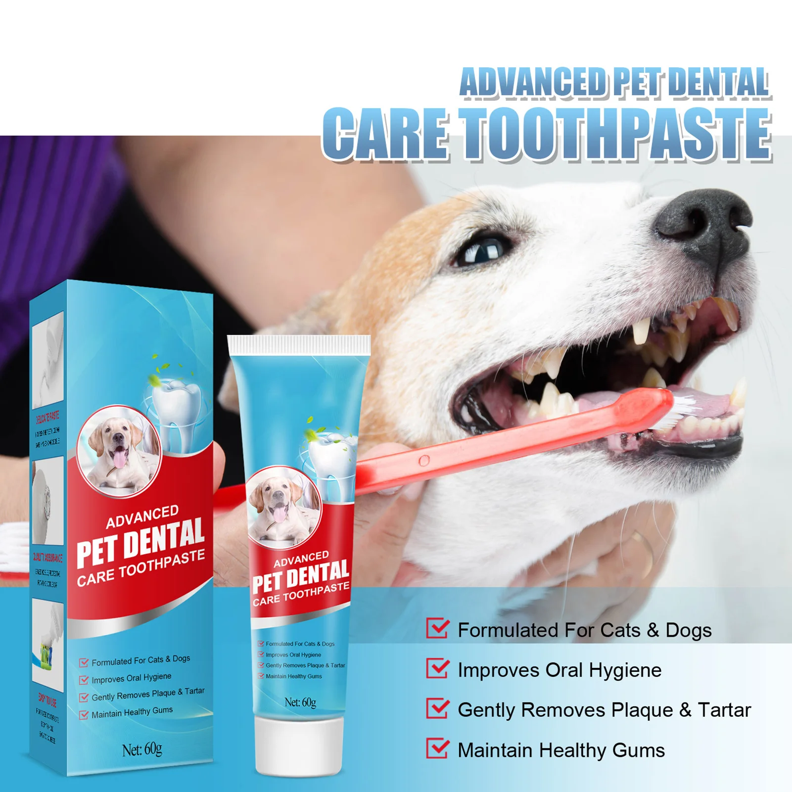 

Dog Toothpaste 2 Oz Mint Flavor Brushing Cleaner Effective Soothing Fresh Breath Dental Care Tooth Paste Designed To Help