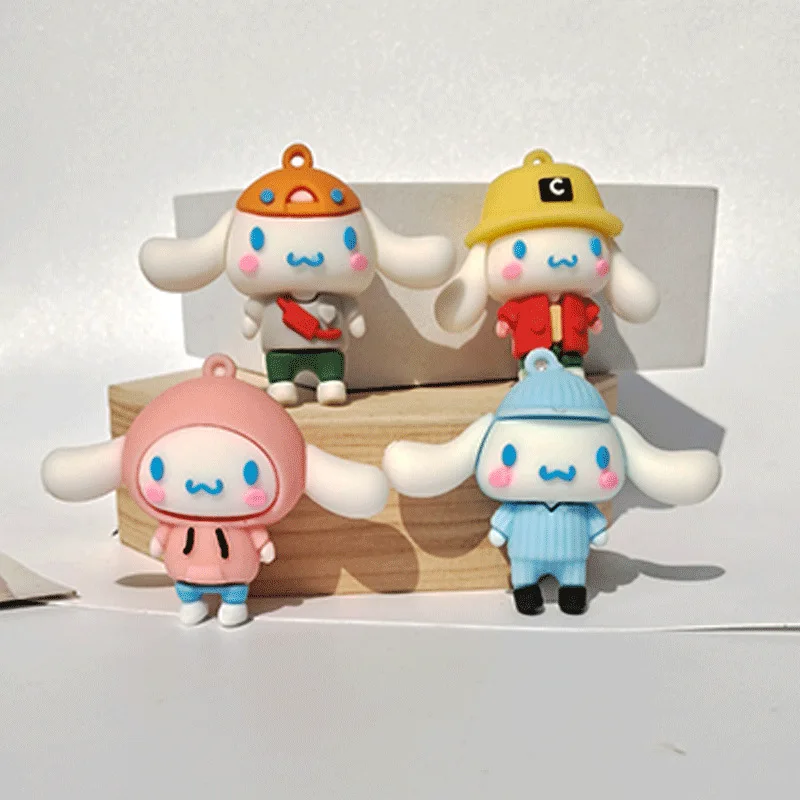 

Аксессуары Kawaii Cinnamoroll Sanrio аниме экшн-кукла мягкая кукла брелок Подвеска Аниме Фигурка подвеска на рюкзак игрушка подарок