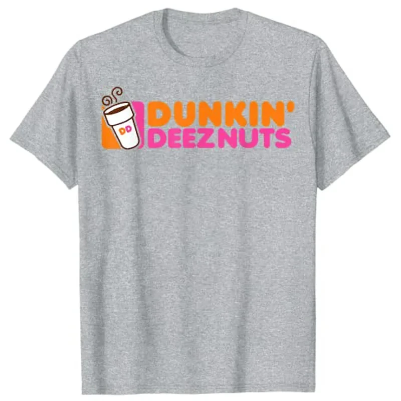 Футболка Dunkin' Deez Nuts-Dunkin Deeznuts эстетичная одежда футболки с рисунком топы