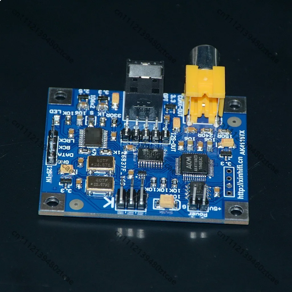 Фото Плата коаксиального оптоволоконного выхода I2S Nvarcher AK4118 24bit 192K для Raspberry Pi 2B 3B 3B+ 4B VOLUMIO MOODEF №4