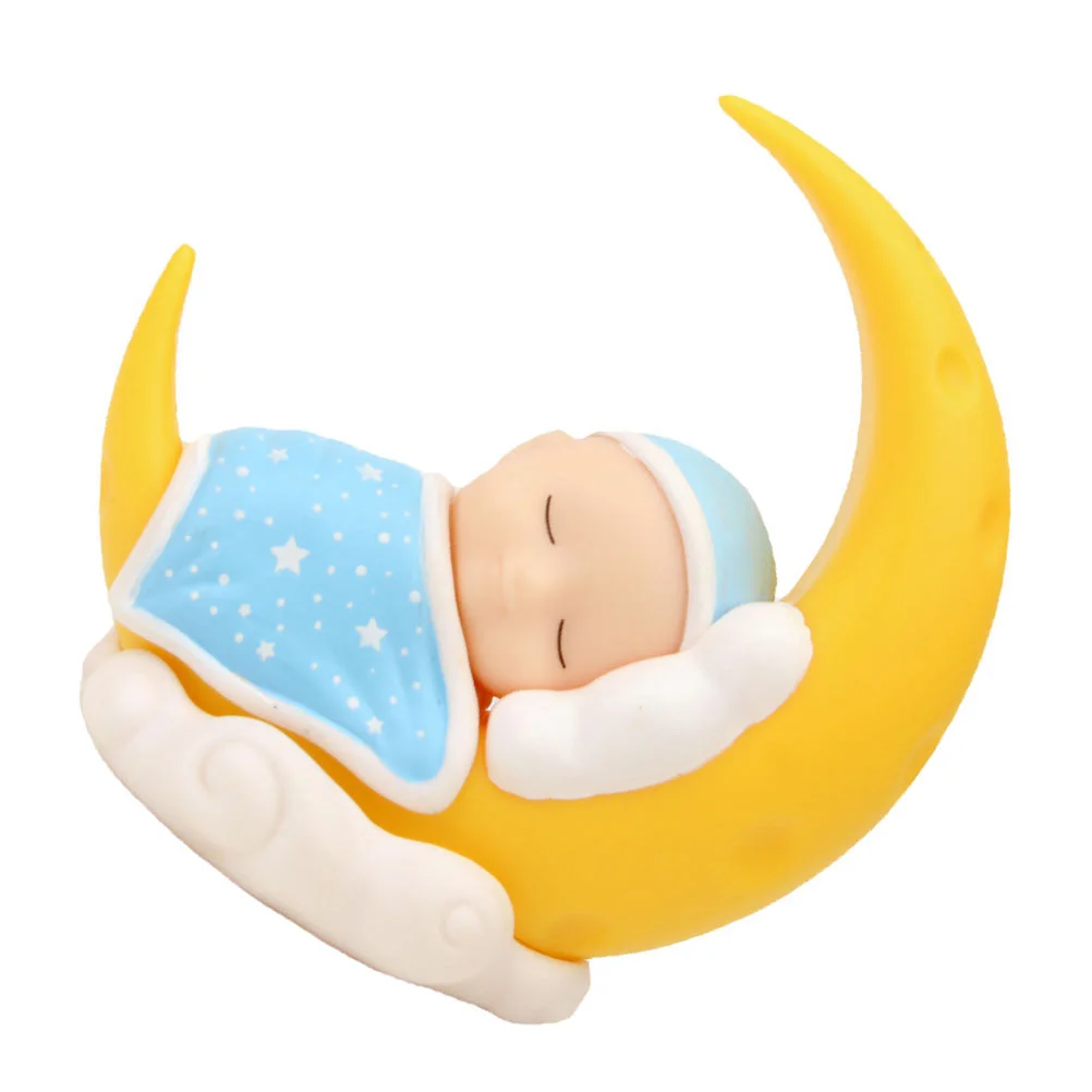 

Mini Baby Dolls Micro Landscape Ornament Birthday Cake Desktop Hat Party Decors Adornment Photography Prop Child