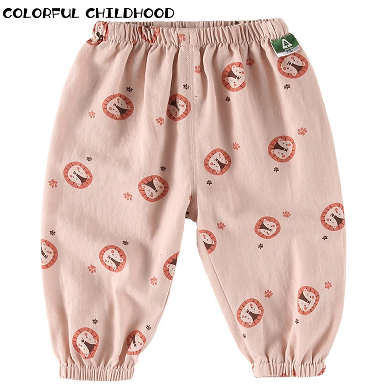 

Colorful Childhood Children's Clothing Summer Casual Pants Breathable Thin Pants Boys Baby Baby Sports Pants Outer Wear BKZ057