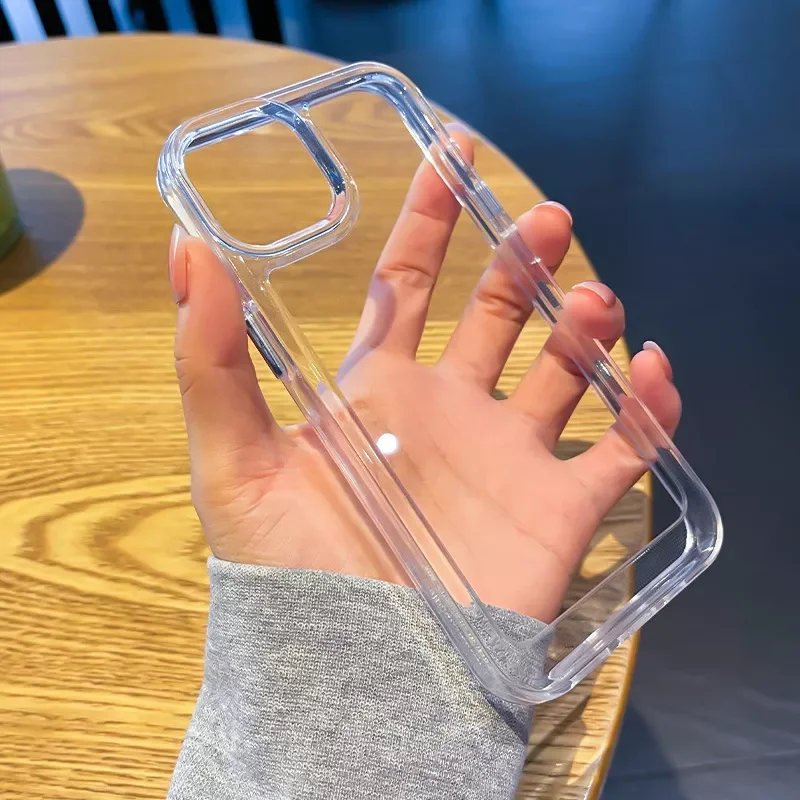 

Free Shipping for iPhone 14 13 12 Pro Max Case Mini 11 X Xs XR 7 8 6 6s Plus SE Hard Anti-knock Shockproof Clear Transparent Pho