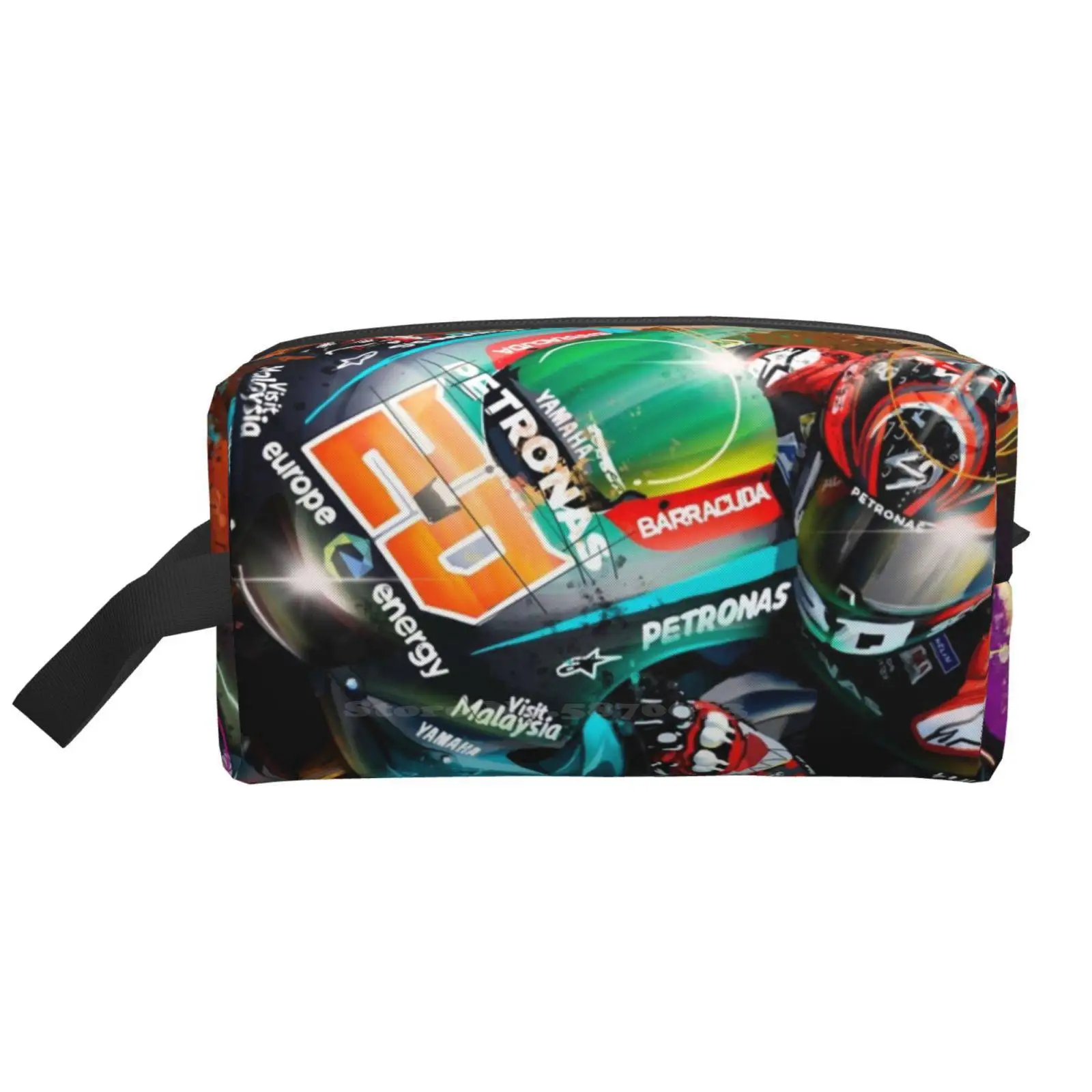 

Fabio Quadararo Graffiti Artwork Bathroom Storge Bag Data Cable Pen Makeup Bags Quadararo Motorcycle Art Wsbk Bsb Man Cave