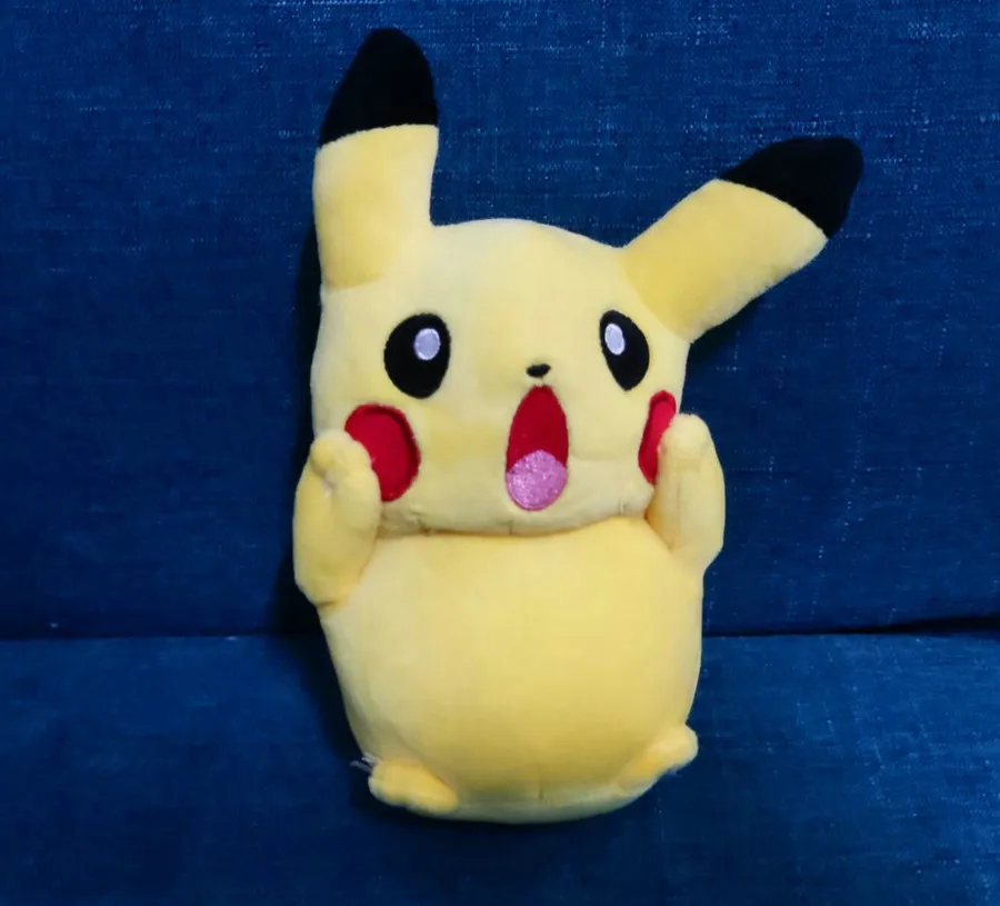 

Японская мультяшная милая плюшевая кукла Покемон Пикачу q версия удивленные детские игрушки праздничный подарок на день рождения