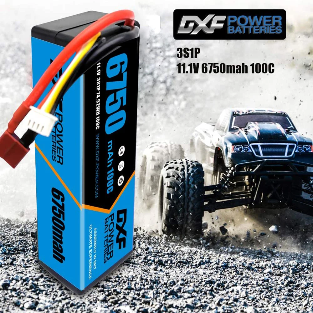 DXF 3S Lipo Battery 11.1V 8400mAh 6500mAh 5200mAh Version Racing Series HardCase for RC Car Truck Evader BX Truggy 1/8 Buggy enlarge
