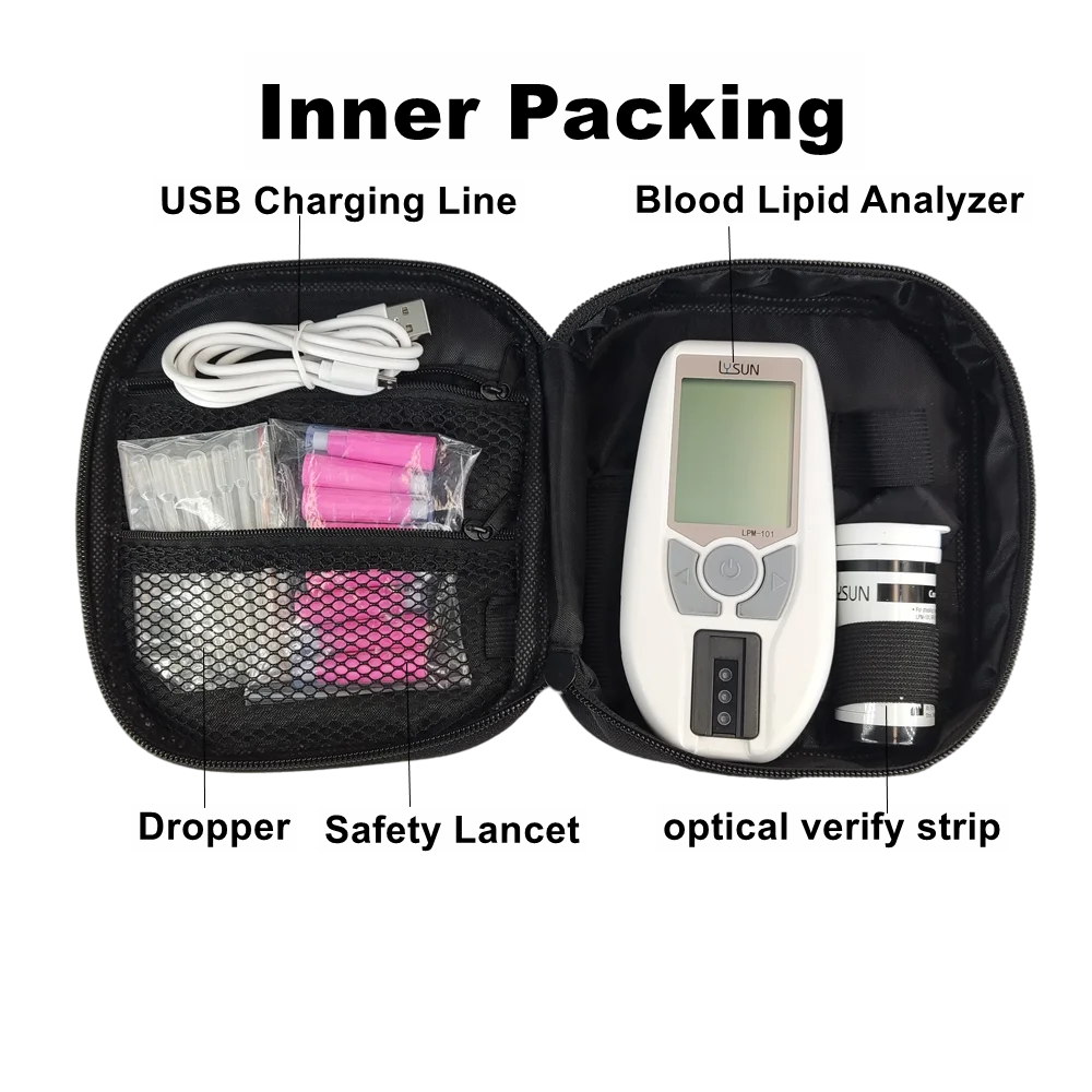 Измеритель анализа холестерина 3 в 1 LPM-101 медицинский анализатор липидов крови