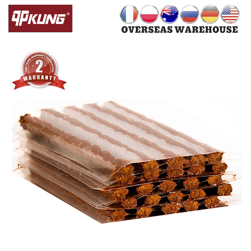 

10/25PCS Motorcycle Bicycle Tubeless Tire Repair Tool 100*6mm Tubeless Vacuum Tires Puncture Plug Repairing Patch Urgent Glue