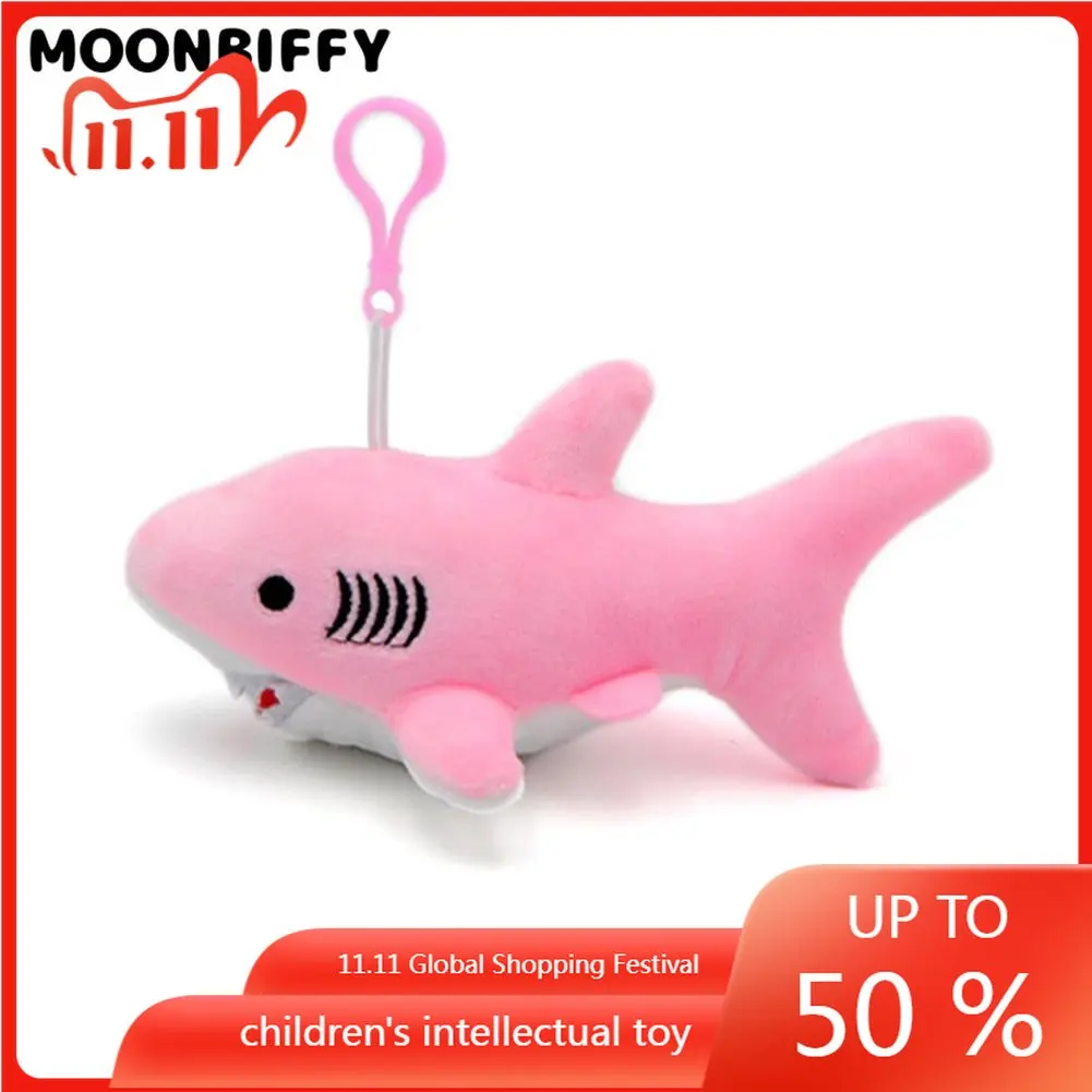 

Cute Simulation Shark Plush Key Chain Pendant Toys Soft Cartoon Whale Stuffed Doll Backpack Keychain Bag Pendant Kids Gift Cute