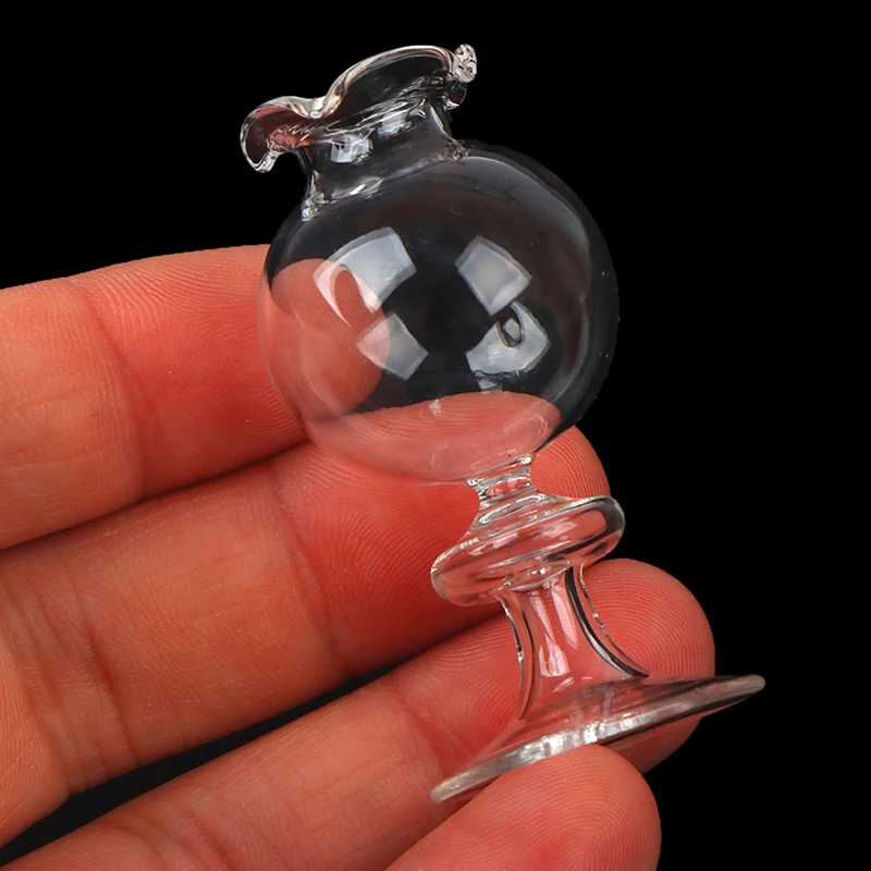 

1:12 Dollhouse Miniature Glass Vase Glass Jar Bottle Storage Tank Doll Decor Toy