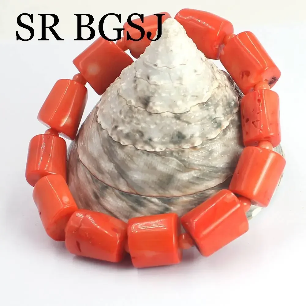 7 5-8 дюймов 10-14 мм 4 Рождественский Подарок Оранжевая женская свадебная бижутерия