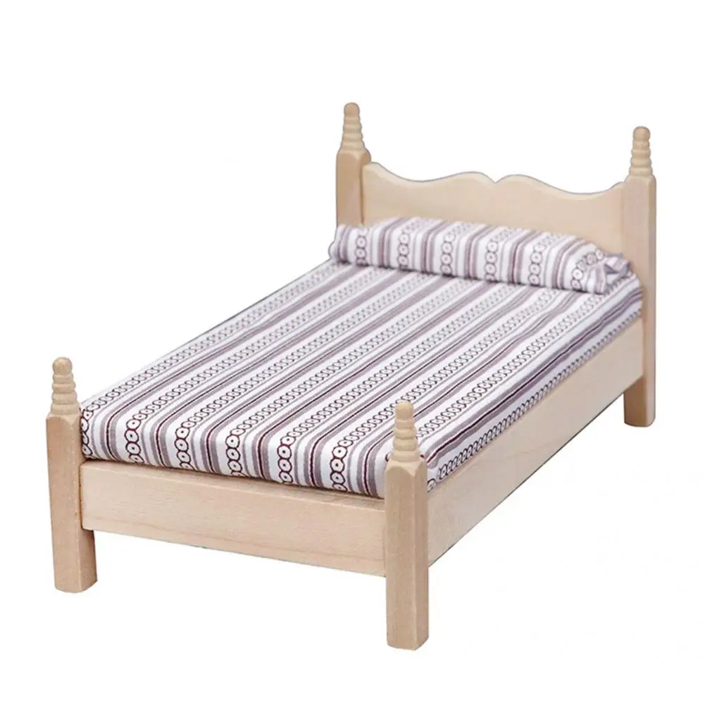 Удобная на ощупь деревянная миниатюрная модель кукольного домика для дома |