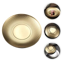 home round metal kitchen food serving plates household fruit plates reusable food plates kitchen tableware