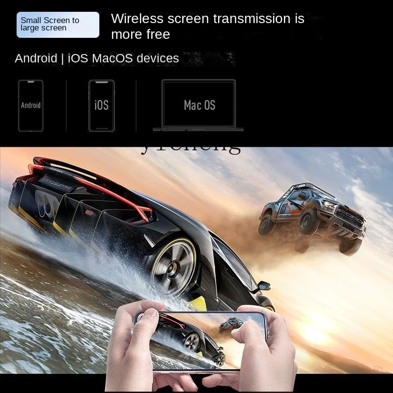 ZC проектор новый E21 Ультра HD умный дом офис белая стенка портативный Wi-Fi Голос ии