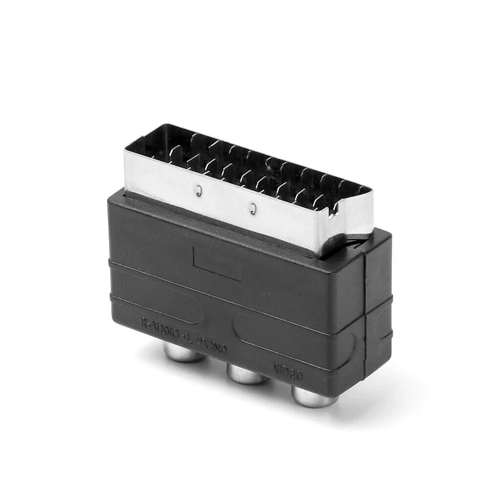 500 шт. высококачественный штекер Scart на 3RCA Phono женский AV-телевизор аудио-видео