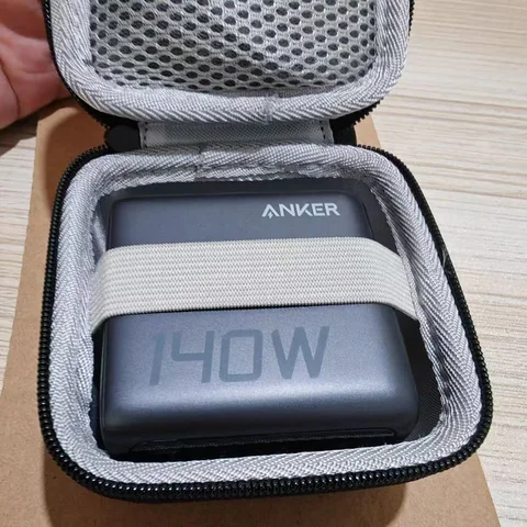 Портативный жесткий чехол из ЭВА для зарядного устройства Anker 140 Вт, пыленепроницаемая, ударопрочная сумка-органайзер - эффективный защитный аксессуар