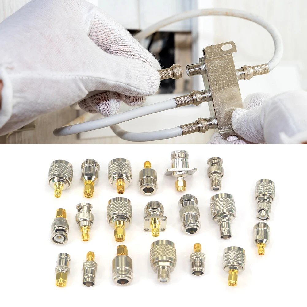 

Профессиональный комплект коннекторов SMA с футляром для хранения практичный коаксиальный комплект коннекторов штекер-гнездо износостойки...