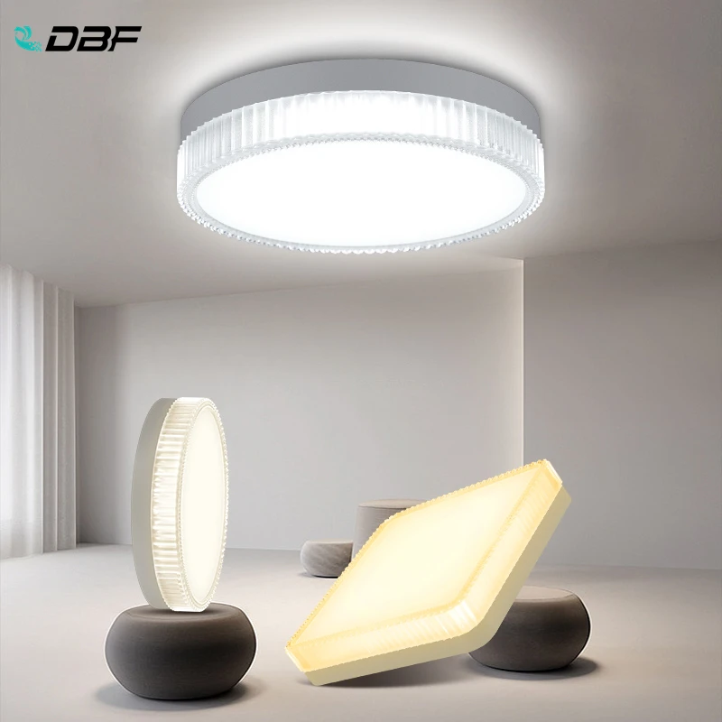 

Nordic Round LED Ceiling Lamp 48W 36W 24W 18W Modern Panel Light Living room Bedroom Natural Light Surface Mount Fixtures 220V