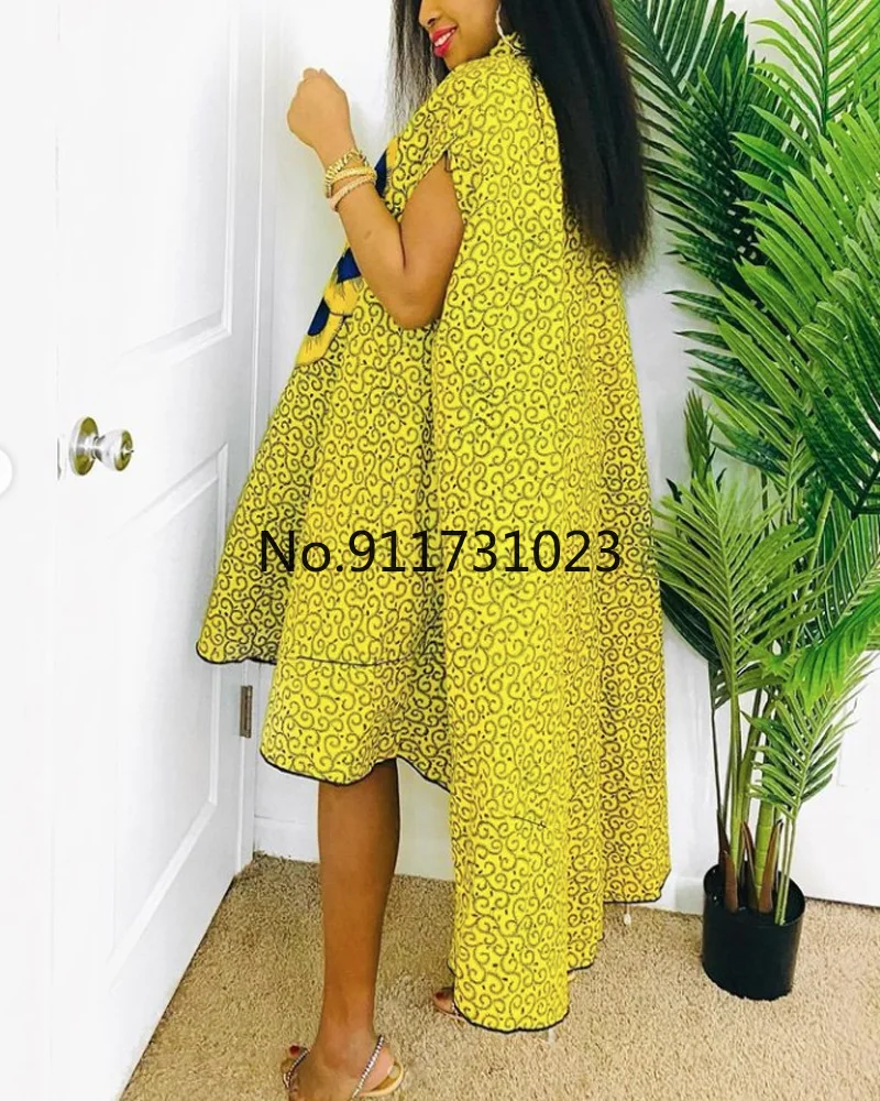 Женское вечернее платье большого размера желтое роскошное с многослойным