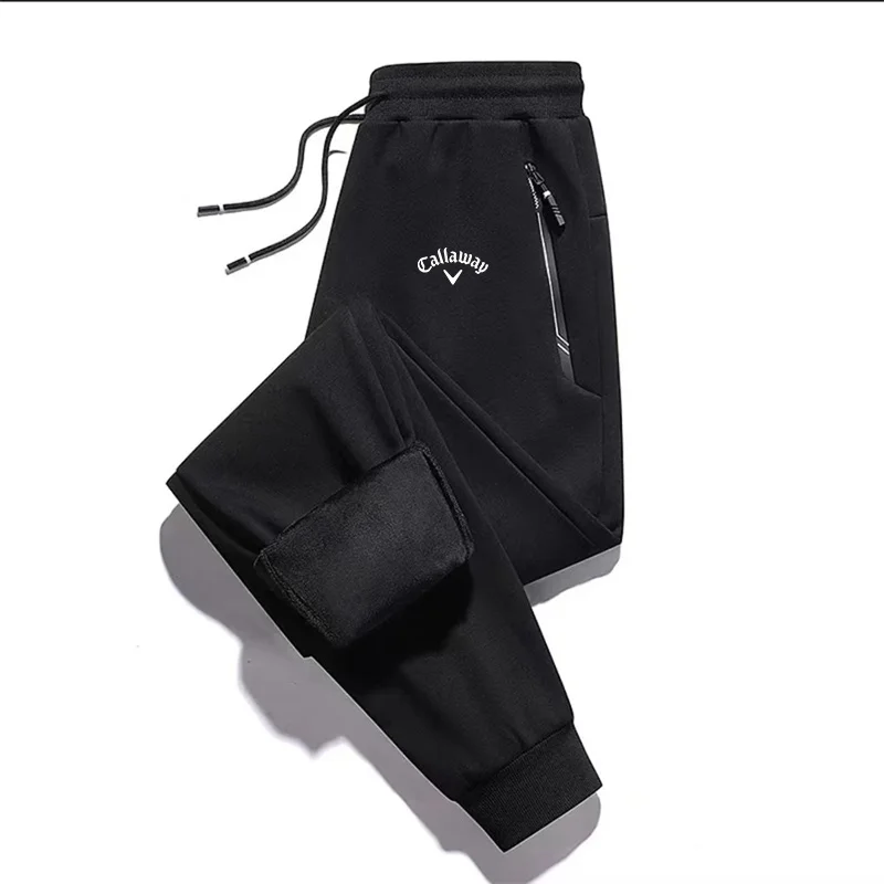 2023 New Sweatpants Men's Fall Winter Cotton Oversized Loose Knit Slacks Men's Winter Versatile Small-Foot Long Pants L-8XL