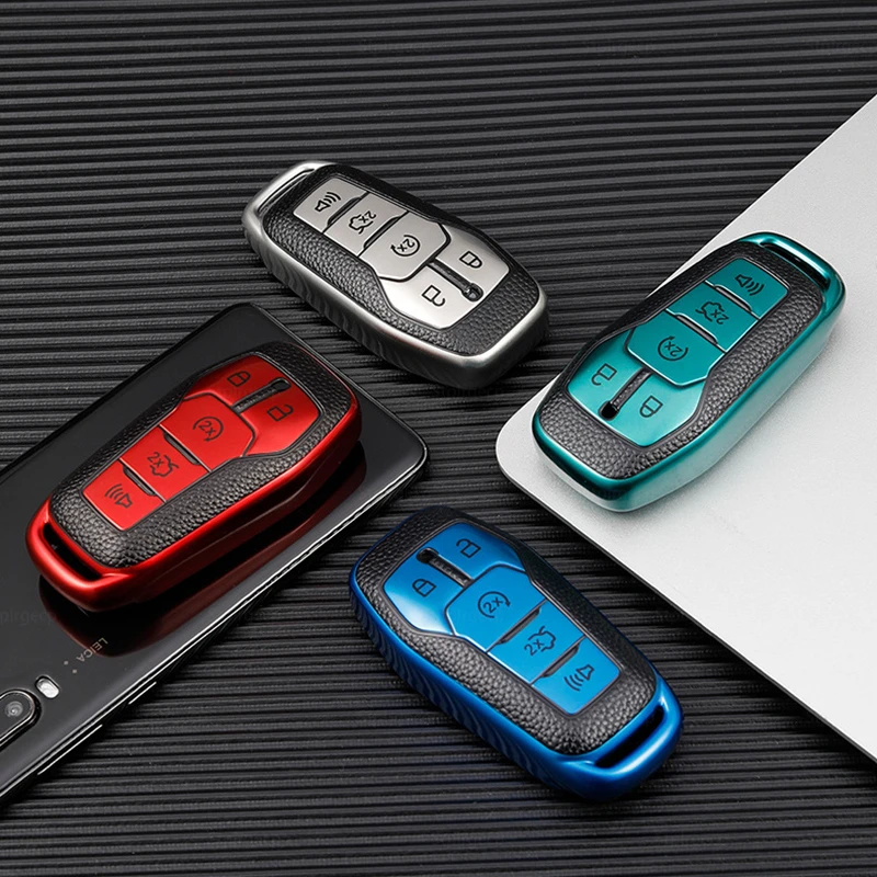 

Car Remote Key Cover Case Protect Fob For Lincoln MKZ MKC MKX For Ford Fusion Mondeo Mustang F150 Edge Explorer