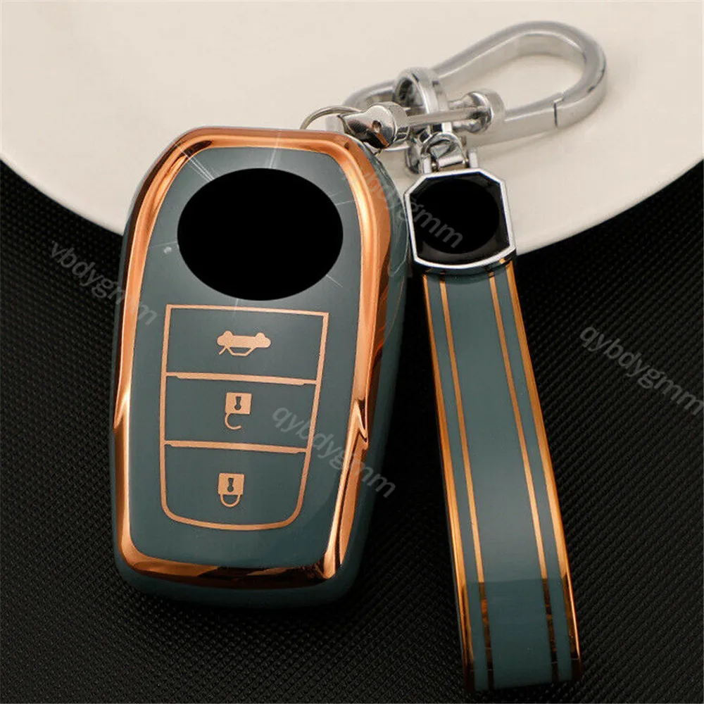 

TPU Car Remote Key Case Cover Holder Shell For Toyota Corolla C-HR CHR RAV4 Prius Camry Prado 2018 Accessories Car-Styling