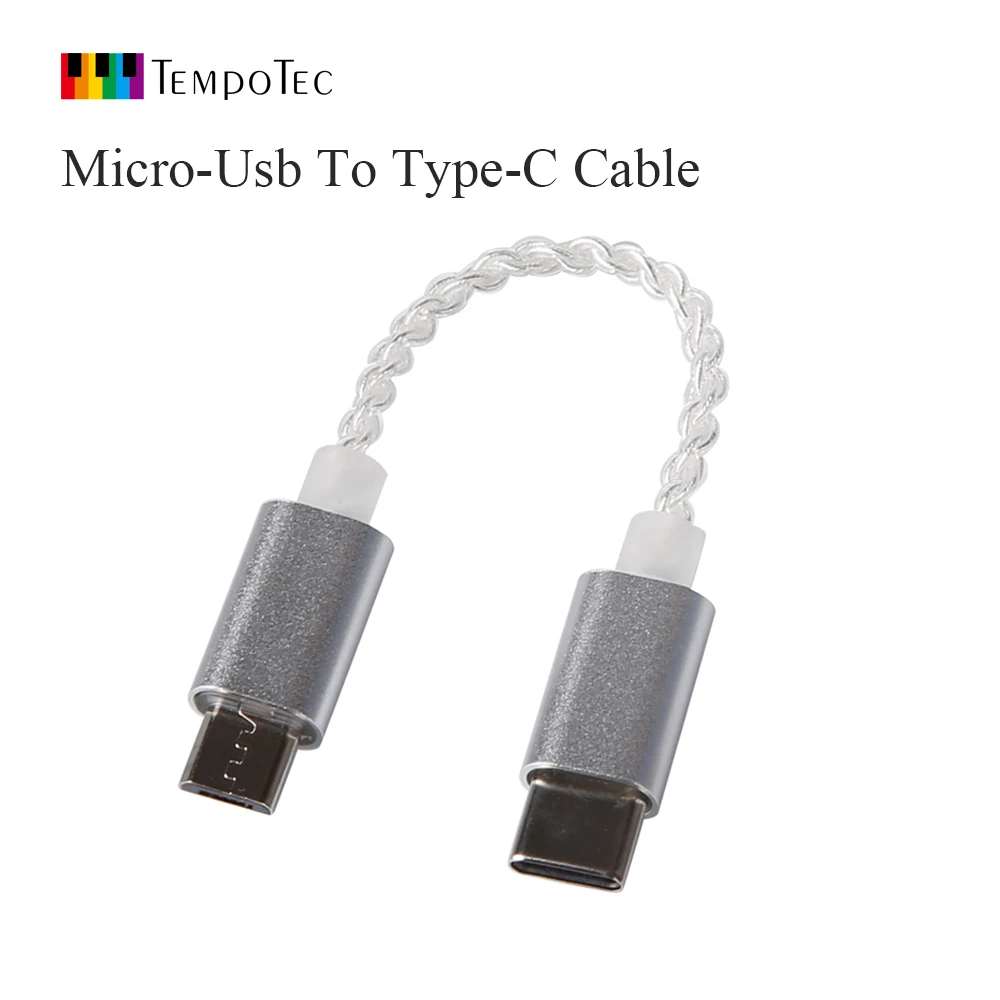 

TempoTec Micro-Usb To Type-C Cable (Silver) Amplifier Accessories