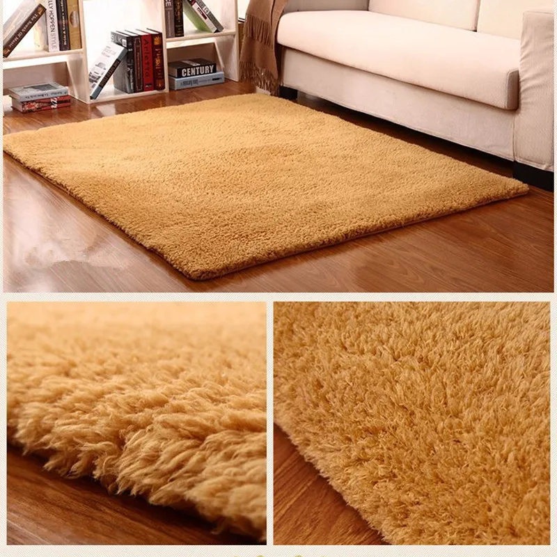 

Nordic Style Furry Mat Modern Bedroom Carpet Living Room Decoration Carpet Large Size Black Gray Powder Blue Non Slip Carpey