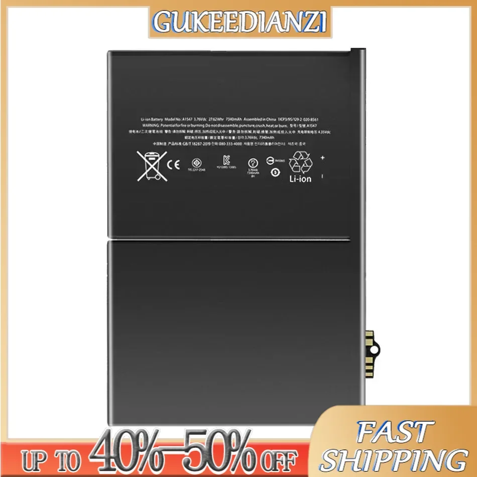 Аккумулятор для планшета iPad 5 Air 1 A1474 A1475 A1893 6 2 A1566 A1567 Mini 3 4 Pro 9 7 10 12 2-й 3-й аккумулятор