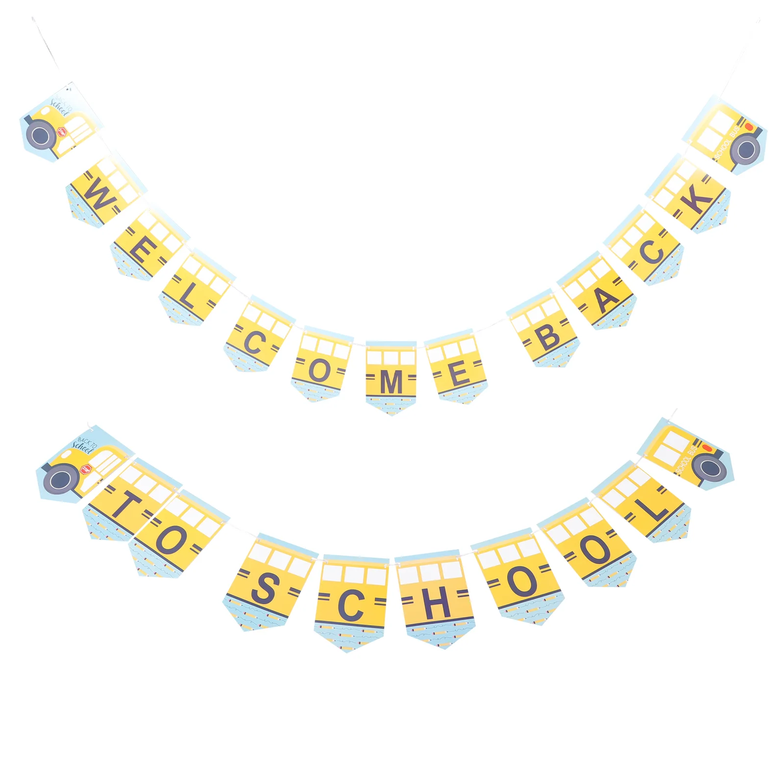 

Back-to-school Banner Classroom Party Suppliesations Banners Returning Party Scene Props