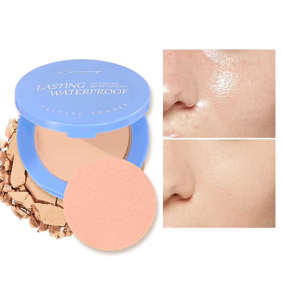 Kirrming Matte Perfection Прессованная пудра Oil Control для лица водостойкая долговечная