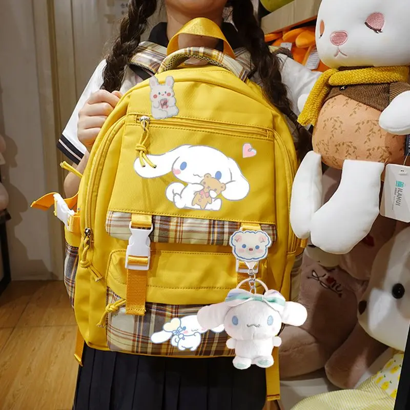 

Genuine Sanrio Backpacks Kawaii Cinnamoroll Backpacks School Children Jk Anime Cute Casual Student Schoolbag For Gril Kid Gift