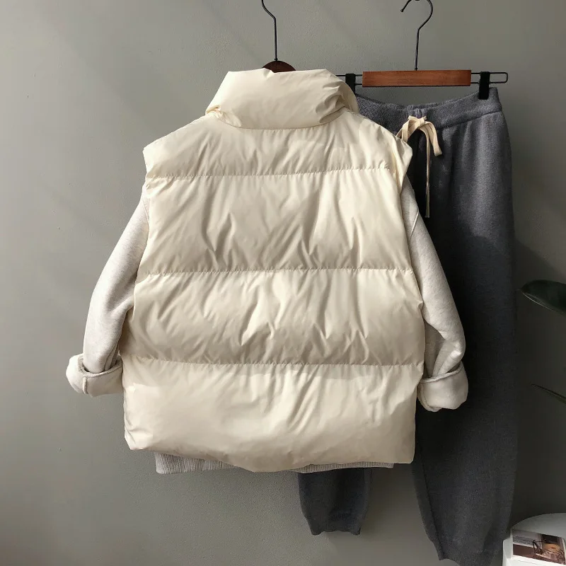 Winter 2022 New Bread Jacket Waistcoat Korean Women's Version of Vest Down Cotton Vest Coat