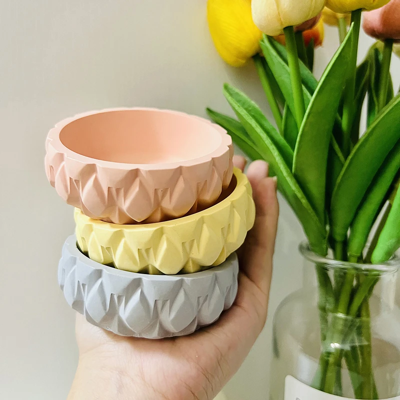 Aquatique Бетонный Подсвечник Зебра Горшок Для Растений Лоток Хранения В Форме