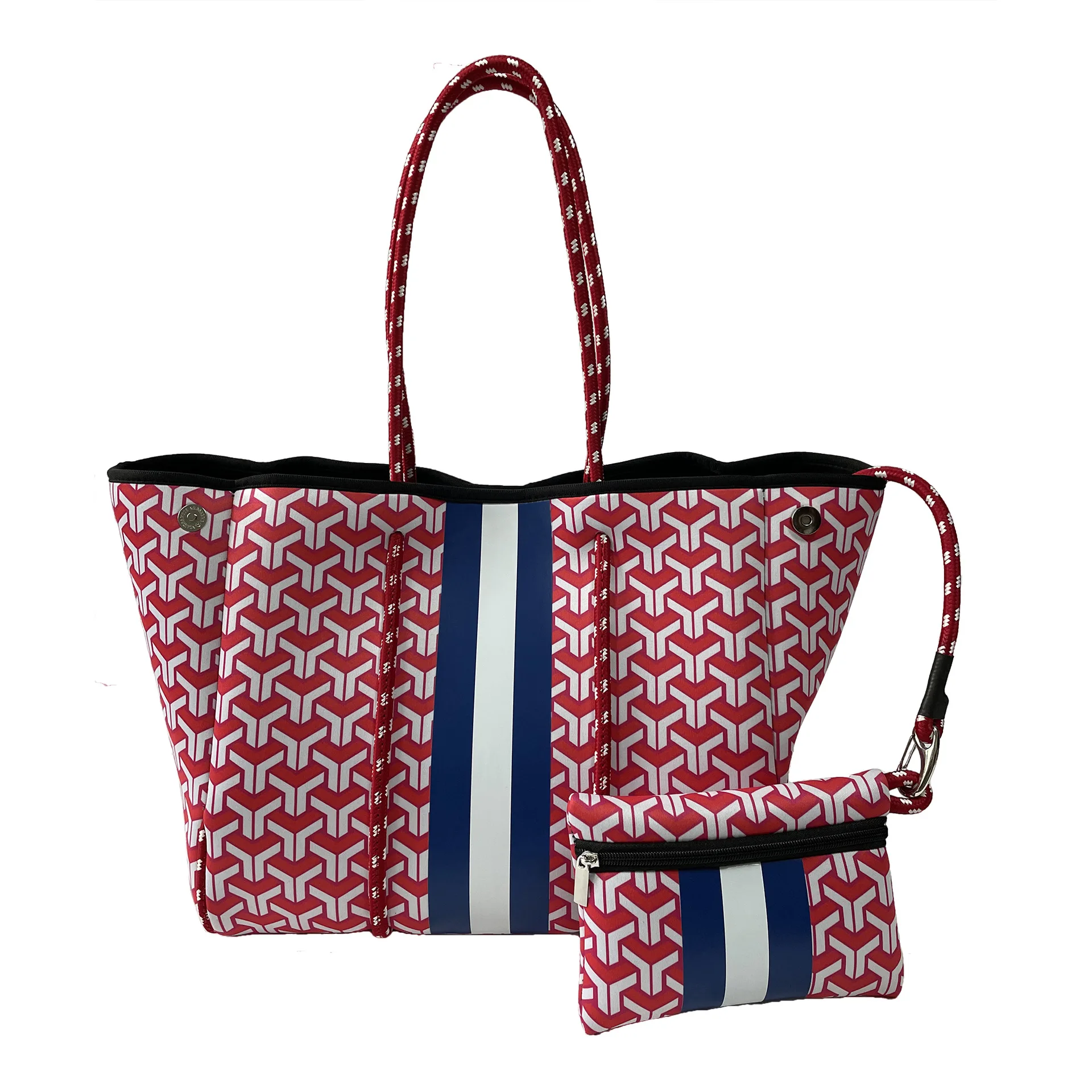 

Женская водонепроницаемая сумка-тоут, повседневный пляжный саквояж на плечо, модный тоут для покупок, лето