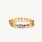 Автоклав Ins черные кристаллы в форме сердца золотой кольца для женщин Свадебные кольца 925 стерлингового серебра ювелирные изделия кольцо Anillos обручальные кольца
